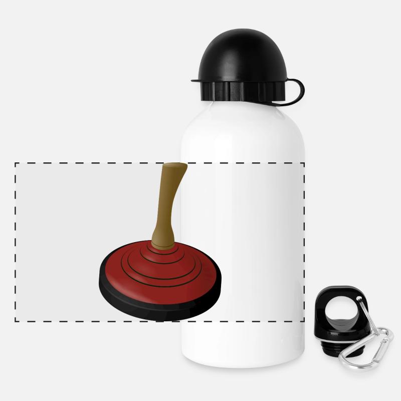 2025-EISSTOCK-rot - Panorama Trinkflasche mit Deckel 500 ml - Weiß