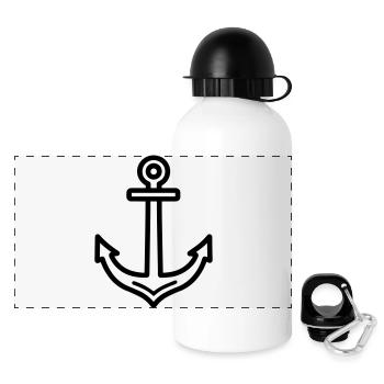 Anker - Panorama Trinkflasche mit Deckel 500 ml - Weiß - Vorne