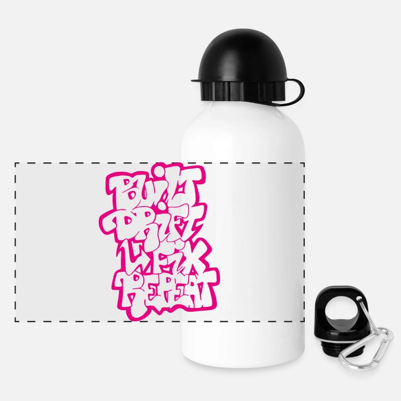 Built Drift Fix Repeat 03 - Panoramic Thermal Bottle with Lid 500 ml - white