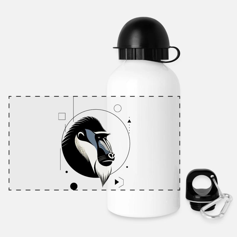 Mandrill - Panoramic Thermal Bottle with Lid 500 ml - white