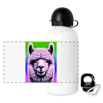 Alpaca - Panoramic Thermal Bottle with Lid 500 ml - white - Front