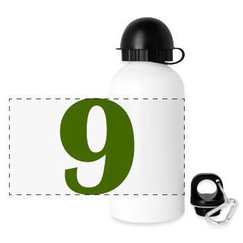 9 - Panorama Trinkflasche mit Deckel 500 ml - Weiß - Vorne