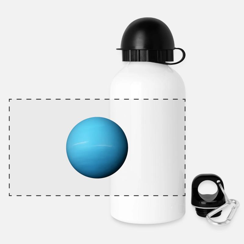 Uranus - Planet Uranus - Panoramic Thermal Bottle with Lid 500 ml - white