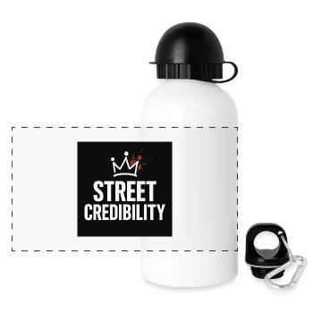 Couronne de la crédibilité de rue - Gourde panoramique avec couvercle 500 ml - blanc - Devant