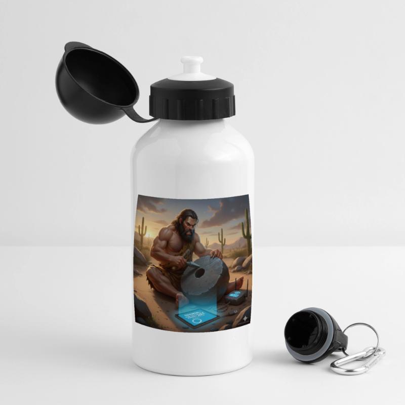 Caveman Tech Support – Das erste Tutorial Panorama Trinkflasche mit Deckel 500 ml