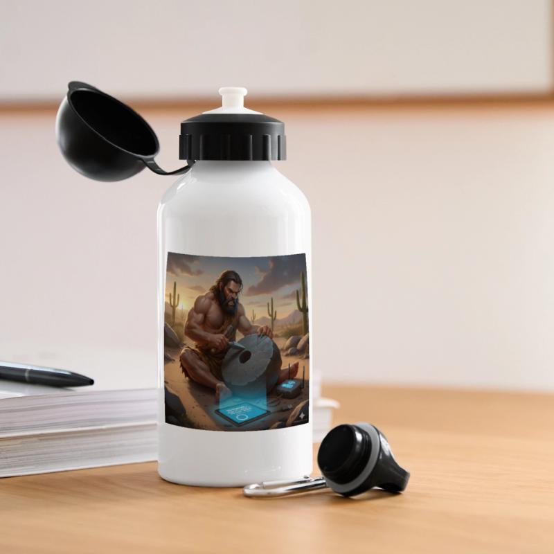 Caveman Tech Support – Das erste Tutorial Panorama Trinkflasche mit Deckel 500 ml