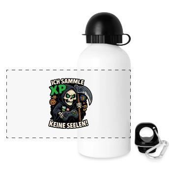 Ich sammel XP, keine Seelen! - Panorama Trinkflasche mit Deckel 500 ml - Weiß - Vorne