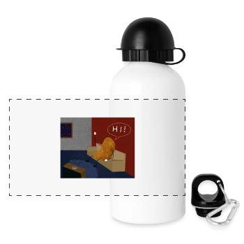 Couch Potato Lazy Potato Living Room Design - Panoramic Thermal Bottle with Lid 500 ml - white - Front