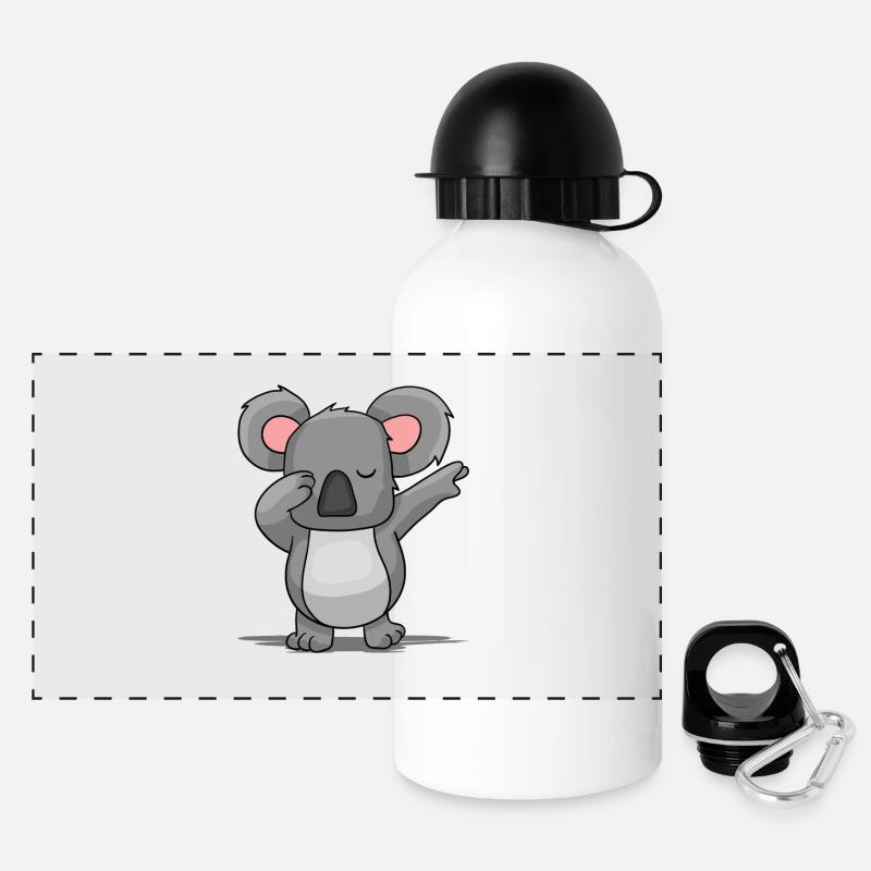 Koala bear - Panoramic Thermal Bottle with Lid 500 ml - white