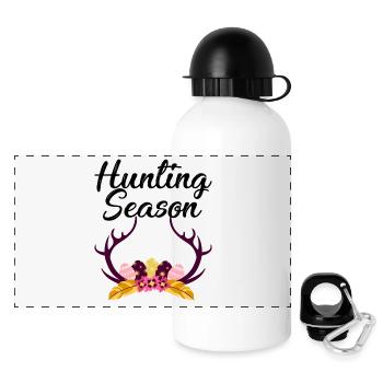 Hunting Season Egg Hunting Eiersuche - Panorama Trinkflasche mit Deckel 500 ml - Weiß - Vorne