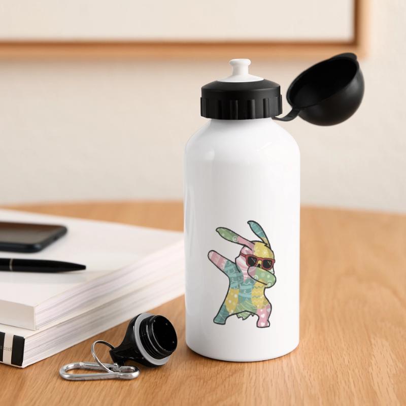 Dabbing Easter Bunny Easter Bunny Easter Panoramic Thermal Bottle with Lid 500 ml