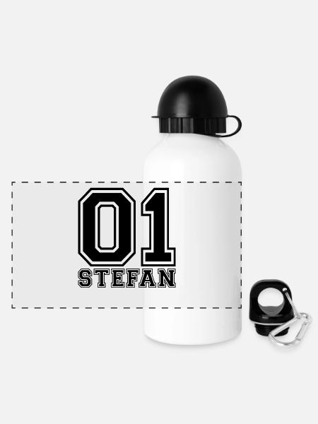 Stefan - Nom - Gourde panoramique avec couvercle 500 ml - blanc