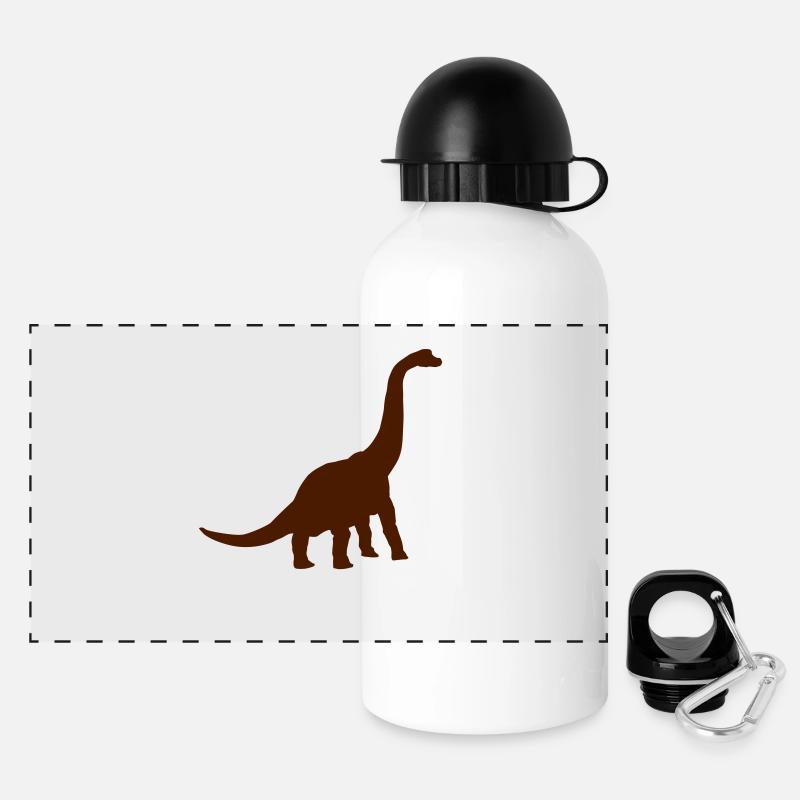 brachiosaurus - Gourde panoramique avec couvercle 500 ml - blanc