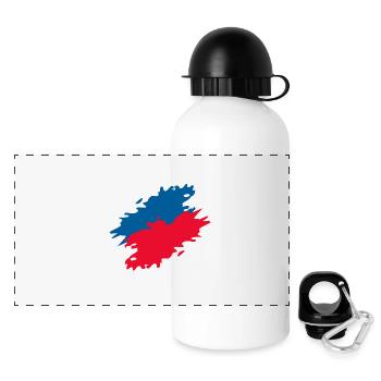 Czechia - Panoramic Thermal Bottle with Lid 500 ml - white - Front