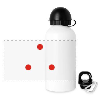 Predator Sight - Panoramic Thermal Bottle with Lid 500 ml - white - Front