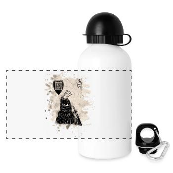 Walther von der Vogelweide - creme bleached - Panorama Trinkflasche mit Deckel 500 ml - Weiß - Vorne