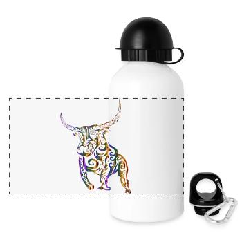 The colorful cop - Panoramic Thermal Bottle with Lid 500 ml - white - Front