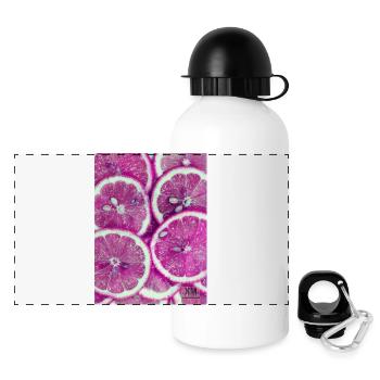 lemon - Panoramic Thermal Bottle with Lid 500 ml - white - Front