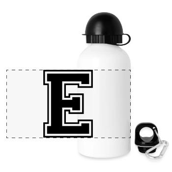 e - Panoramic Thermal Bottle with Lid 500 ml - white - Front