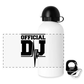 Official DJ Music Pulse - Panoramic Thermal Bottle with Lid 500 ml - white - Front