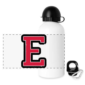 e_02 - Panorama Trinkflasche mit Deckel 500 ml - Weiß - Vorne