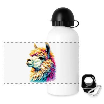 Alpaca - Panoramic Thermal Bottle with Lid 500 ml - white - Front
