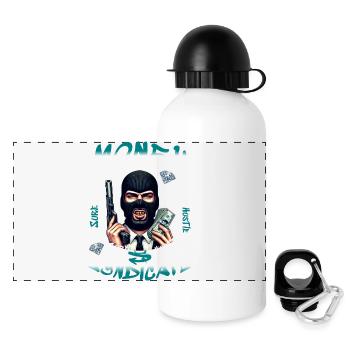 Money Syndicate - Panoramic Thermal Bottle with Lid 500 ml - white - Front