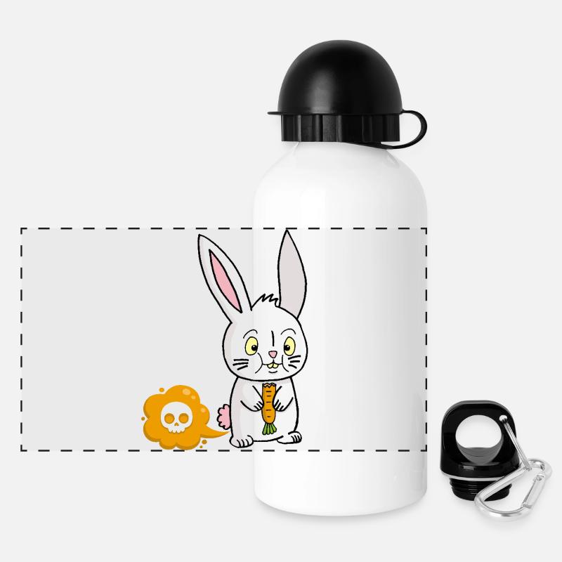 A carrot fart - Panoramic Thermal Bottle with Lid 500 ml - white