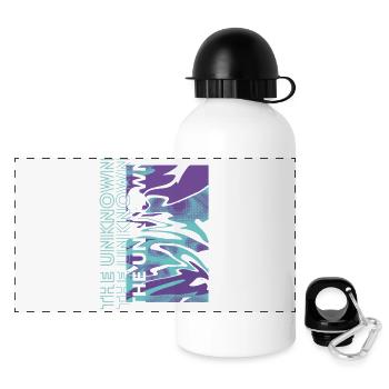 The Unknown – Digital Distortion - Panoramic Thermal Bottle with Lid 500 ml - white - Front