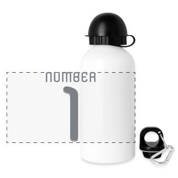 Number one ☝ - Panoramic Thermal Bottle with Lid 500 ml - white - Front