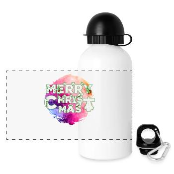 9 - Panorama Trinkflasche mit Deckel 500 ml - Weiß - Vorne