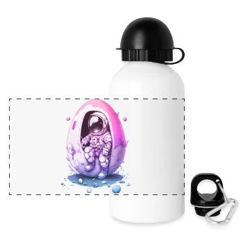Ostern Osterhase Ostern Ostern Sonntag Osterei Frühling - Panorama Trinkflasche mit Deckel 500 ml - Weiß - Vorne