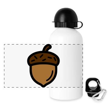 Acorn Autumn Oak - Panoramic Thermal Bottle with Lid 500 ml - white - Front