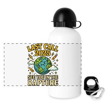 Letzter Aufruf 2025 - Panorama Trinkflasche mit Deckel 500 ml - Weiß - Vorne