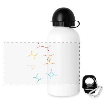 Physique quantique Physique quantique Saut quantique - Gourde panoramique avec couvercle 500 ml - blanc - Devant