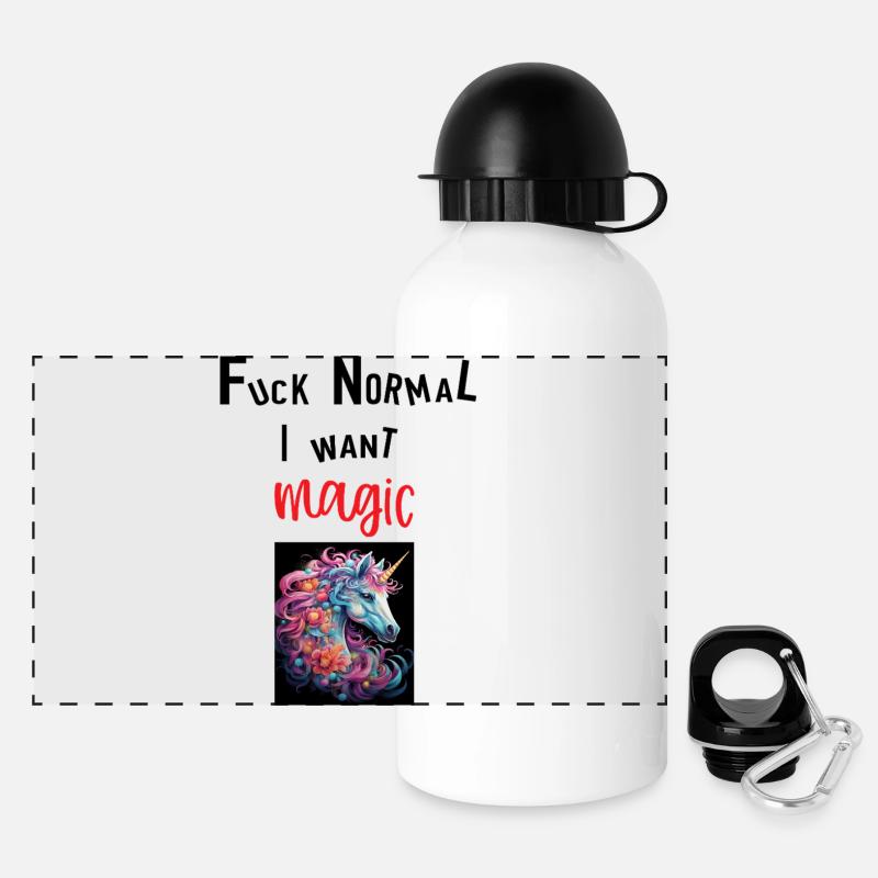 Magic - Panoramic Thermal Bottle with Lid 500 ml - white