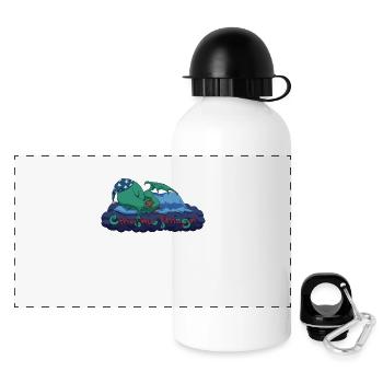 Cthulhu Fthagn - Panorama Trinkflasche mit Deckel 500 ml - Weiß - Vorne