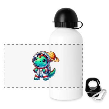 Cosmo Dino - Gourde panoramique avec couvercle 500 ml - blanc - Devant