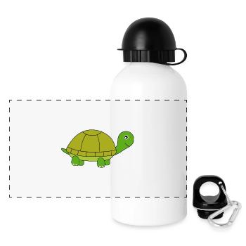 Turtle - Panoramic Thermal Bottle with Lid 500 ml - white - Front