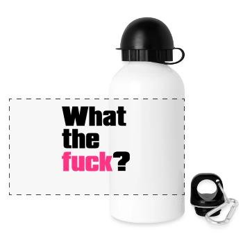 what the fuck ? - Panoramic Thermal Bottle with Lid 500 ml - white - Front