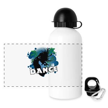 Logo_026_MOKE-D - Gourde panoramique avec couvercle 500 ml - blanc - Devant