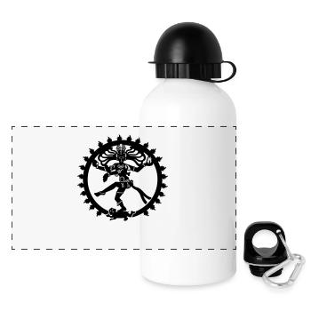 shiva zen india god of dance yoga zen - Panoramic Thermal Bottle with Lid 500 ml - white - Front