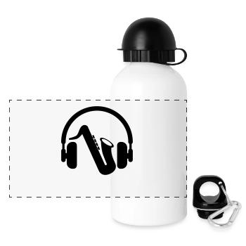 Saxophone - Saxophonist - Music - Musik - Saxophon - Panoramic Thermal Bottle with Lid 500 ml - white - Front