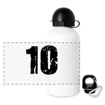 10 - Panorama Trinkflasche mit Deckel 500 ml - Weiß - Vorne