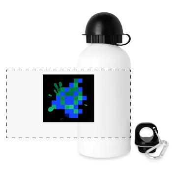 L’art hors design - Gourde panoramique avec couvercle 500 ml - blanc - Devant