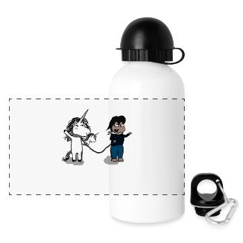 How to make a friend? - Panoramic Thermal Bottle with Lid 500 ml - white - Front