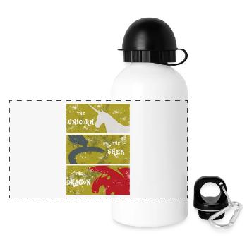 Memories of Idhún - Panoramic Thermal Bottle with Lid 500 ml - white - Front