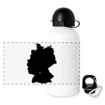 Germany Stuttgart Würzburg - Panoramic Thermal Bottle with Lid 500 ml - white - Front