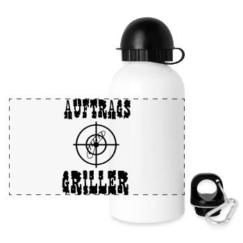 Order Griller - Panoramic Thermal Bottle with Lid 500 ml - white - Front