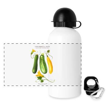 THE PLANTSPLATE FARM - Cucurbita Pepo - Panoramic Thermal Bottle with Lid 500 ml - white - Front